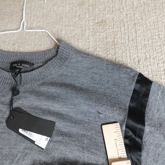 Rag & Bone Womens Sweater XS Grey Merino Wool Silk Sadie NEW Read - Picture 7 of 14